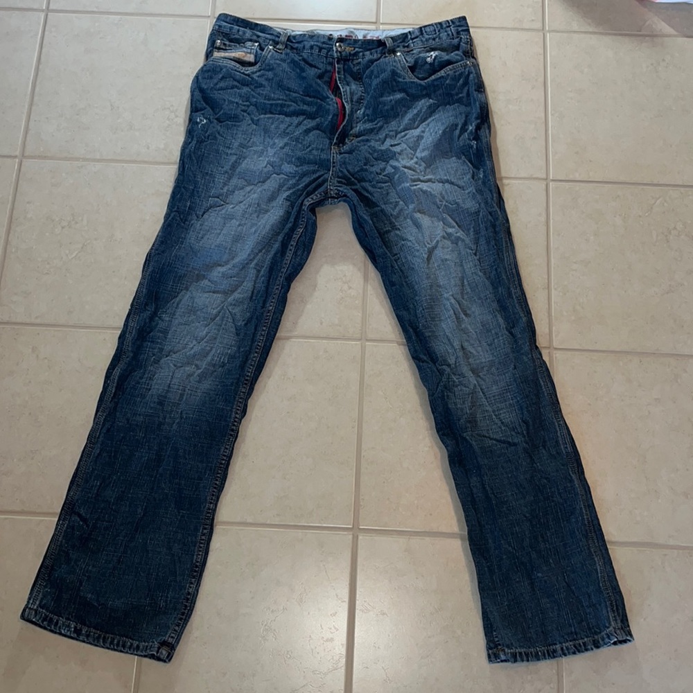Mens 38 Point Zero Blue Jeans